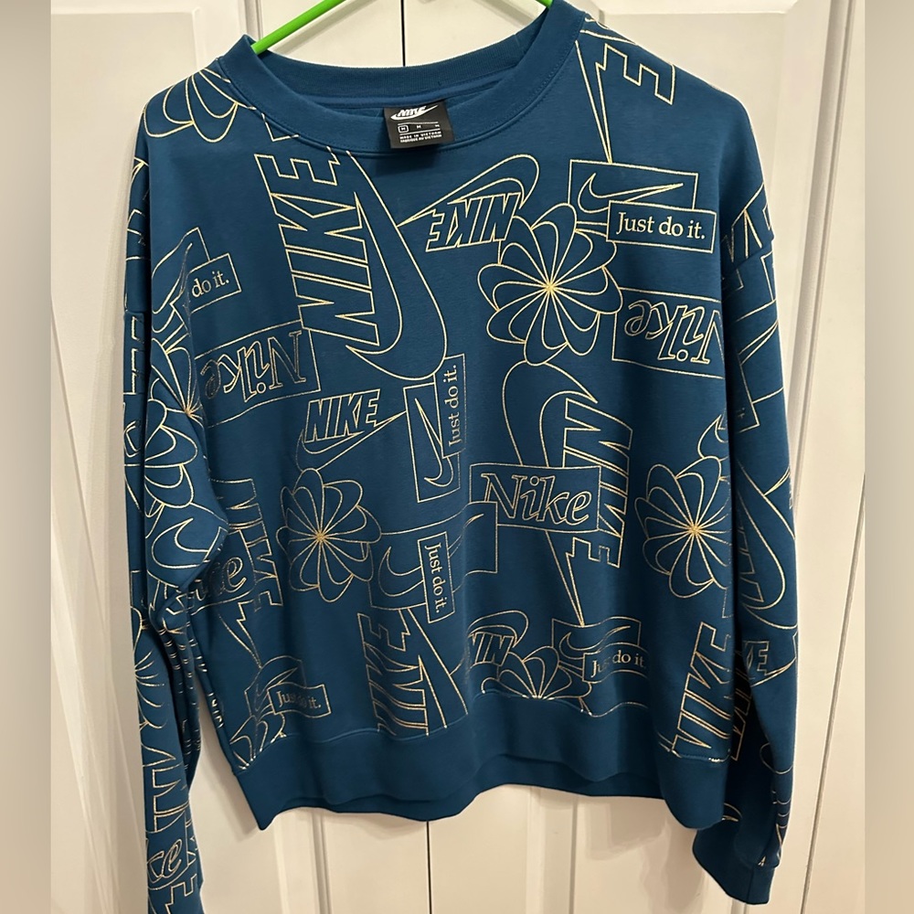Nike blue & gold crewneck